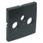 COVER PLATE FOR R-TV-SAT SOCKETS GRAY thumbnail 2