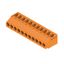 Printed circuit board terminals, 5.08 mm, Number of poles: 11, 180°, Solder pin length (l): 3.2 mm, tinned, orange, Clamping yoke connection, Clamping range, max. : 6 mm², Box thumbnail 2