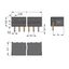 THT male header 0.8 x 0.8 mm solder pin angled black thumbnail 1