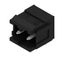 PCB plug-in connector, male header, Dovetails for fixing blocks, THT solder connection, 5.08 mm, Number of poles: 2, 90°, Solder pin length (l): 3.2 mm, tinned, black, Box thumbnail 3