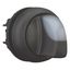 M22S-WRLK-W Illuminated selector switch actuator, RMQ-Titan, With thumb-grip, maintained, 2 positions, White, Bezel: black thumbnail 7