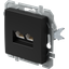 SOCKET CAT5e KS DOUBLE 2x RJ45 8/8 BK XO 4417216 thumbnail 2