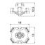 Universal adapter for direct fastening 18x15x13mm Polyethylene Pastel  thumbnail 2