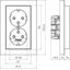 WCD RA 2V (single flush-mounted box), tall, A.1 light white matte thumbnail 2