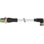 M12 male 0° / M8 female 90° A-cod. PUR 4x0.25 gy UL/CSA+drag 6.0m thumbnail 2