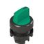 Illuminated short handle selector, 3 positions green with marking thumbnail 1
