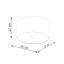Ceiling lamp TELESTO white/light brown thumbnail 5