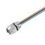 Built-in plugs, M8 thread, Female socket, straight, Mounting thread: M8, Number of poles: 4, Strand / cable length: 0.5 m thumbnail 1