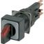 Q18LWK3-RT/WB Illuminated selector switch actuator, momentary, 45° 45°, 18 — 18 mm, 3 positions, With thumb-grip, red, with VS anti-rotation tab, with filament bulb thumbnail 4