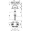 Conductor holder StSt/galCu f. Rd 8-10mm with plastic base and fixing  thumbnail 2