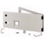 XMW0906CDV-NZM Opening metal front plate for drawer, NZM, ventilated, IP31, H=225mm, grey thumbnail 1