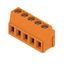 Printed circuit board terminals, 5.08 mm, Number of poles: 5, 90°, Solder pin length (l): 3.5 mm, tinned, orange, Clamping yoke connection, Clamping range, max. : 2.5 mm², Box thumbnail 2