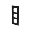 Frame 3-gang / 2+2+2-modules - Niessen logo - S - Matt Black thumbnail 2