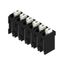 Printed circuit board terminals, 5.00 mm, Number of poles: 6, 180°, Solder pin length (l): 1.5 mm, black, PUSH IN with actuator, Clamping range, max. : 1.5 mm², Tube thumbnail 5