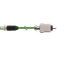 M12 male 0° X-cod./RJ45 Push Pull 0° shielded PUR 1x4xAWG24 gn 2m thumbnail 2