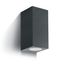 ANTHRACITE WALL LIGHT GU10 2x10W IP65 thumbnail 1