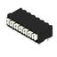 Printed circuit board terminals, 3.81 mm, Number of poles: 7, 90°, Solder pin length (l): 3.5 mm, black, PUSH IN with actuator, Clamping range, max. : 1.5 mm², Tube thumbnail 2
