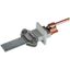 Bimetallic discon. clamp Cu-St/tZn w. KS connector f. 6-10/Fl 30-40mm  thumbnail 1
