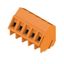 Printed circuit board terminals, 5.00 mm, Number of poles: 5, 135°, Solder pin length (l): 3.5 mm, tinned, orange, Clamping yoke connection, Clamping range, max. : 2.5 mm², Box thumbnail 2