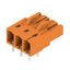 PCB plug-in connector, female header, closed side, THT solder connection, 5.08 mm, Number of poles: 3, 90°, Solder pin length (l): 4.5 mm, tinned, orange, Box thumbnail 4