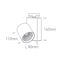 BLACK COB 15W CW TRACK SPOT 230V thumbnail 2