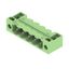 PCB plug-in connector, male header, Flange, THT solder connection, 5.08 mm, Number of poles: 5, 90°, Solder pin length (l): 3.2 mm, tinned, Pale green, Box thumbnail 3