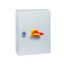 DMM-160/4/SE4/P-R Switch-disconnector, DMM, 160 A, 4 pole, Emergency switching off function, With red rotary handle and yellow locking ring, in steel enclosure thumbnail 9