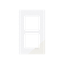 Frame 2-gang / 2+2-modules - Niessen logo - S - Tacteo White thumbnail 1