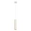 ELEGANT HANGING, SINGLE LAMP FROM THE CARBON SERIES WITH A CYLINDRICAL LAMP SHADE, BEIGE thumbnail 6