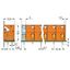 PCB terminal block push-button 2.5 mm² orange thumbnail 1