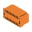 PCB plug-in connector, male header, Flange, THT solder connection, 3.81 mm, Number of poles: 18, 90°, Solder pin length (l): 3.2 mm, tinned, orange, Box thumbnail 2