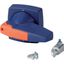 KO2SDB/P Rotary handle for switchover mechanics, 6mm, blue, padlock thumbnail 4