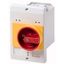 E-PKZ0-GR Insulated enclosure, E-PKZ0, H x W x D = 129 x 85 x 124 mm, flush mounted, rotary handle, red/yellow, IP55 thumbnail 1