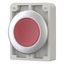 M30C-FDRL-R Illuminated pushbutton actuator, RMQ-Titan, Flat, maintained, red, Blank, Metal bezel thumbnail 2