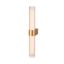 LYGANT double, wall-mounted light, 3000K, 11W, brass thumbnail 1