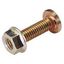 BOLT - WITH FLANGED NUT - M6x14 - FINISHING: BICHRO thumbnail 3
