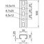 Profile rail perforated, slot 17mm 500x35x18 Steel Hot-dip galvanised thumbnail 2