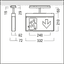 CROSSIGN 160 P TEC-GP E1D WH IP54 - Escape sign luminaire thumbnail 2