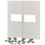 XM2N44F08C-XMV Front plate, 2xNZM4, 3p, fixed with mechanical interlock, W=800mm, grey thumbnail 1