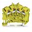 4-conductor through terminal block with push-button 2.5 mm² yellow thumbnail 1