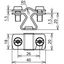 Conductor holder StSt/galCu w. M8 thread f. Rd 8-10mm thumbnail 2