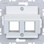 Central plate 2-way, Krone, A.x/C.x/S.x/B.x/Q.x/K.x light white matte thumbnail 1