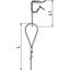 QWT TK 1 3M G Suspension wire with purlin fixin 1x3000mm thumbnail 2