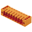 PCB plug-in connector, male header, Flange, THT solder connection, 3.50 mm, Number of poles: 6, 90°, Solder pin length (l): 4.5 mm, tinned, orange, Box thumbnail 1