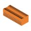 PCB plug-in connector, male header, closed side, THT solder connection, 5.08 mm, Number of poles: 28, 90°, Solder pin length (l): 3.2 mm, tinned, orange, Box thumbnail 2