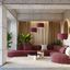 Floor lamp NEVIA burgundy thumbnail 7