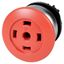 M22-DP-R-X Mushroom actuator, RMQ-Titan, Mushroom, momentary, Mushroom red, Without button plate, Bezel: titanium thumbnail 3
