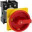 P1-25/V/SVB Main switch, P1, 25 A, rear mounting, 3 pole, Emergency switching off function, With red rotary handle and yellow locking ring, Lockable in the 0 (Off thumbnail 38