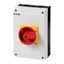 T5B-4-15682/I4/SVB Main switch, T5B, 63 A, surface mounting, 4 contact unit(s), 6 pole, 1 N/O, 1 N/C, Emergency switching off function, With red rotary handle and yellow thumbnail 45