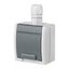 FAMATEL ATLAS SCHUKO socket with M20 outlet on plaster 16A 230V IP65 gray thumbnail 2